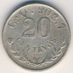 Mexico, 20 сентаво, 1901