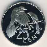Виргинские острова, 25 центов (1973 г.)