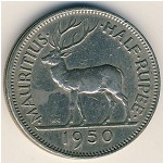 Маврикий, 1/2 рупии (1950&ndash;1951 г.)