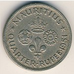 Маврикий, 1/4 рупии (1950&ndash;1951 г.)