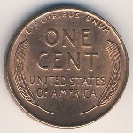 USA, 1 cent, 1944–1958