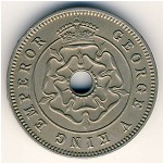 Southern Rhodesia, 1/2 penny, 1934–1936
