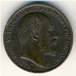 Великобритания, 1 фартинг (1902&ndash;1910 г.)