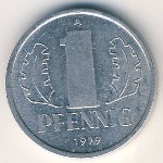 German Democratic Republic, 1 пфенниг, 1979