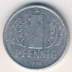German Democratic Republic, 1 пфенниг, 1979