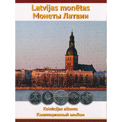 Альбом для монет Латвии.