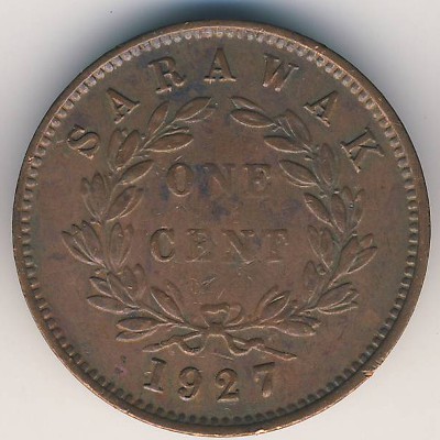 Саравак, 1 цент (1927 г.)