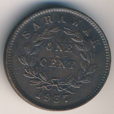 Саравак, 1 цент (1937 г.)