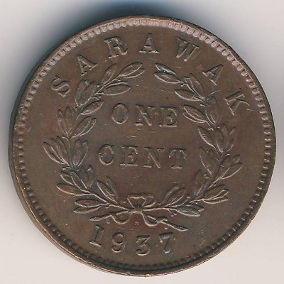 Саравак, 1 цент (1937 г.)