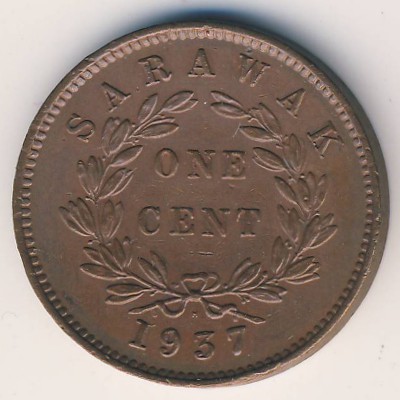 Саравак, 1 цент (1937 г.)