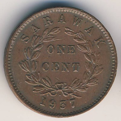 Саравак, 1 цент (1937 г.)