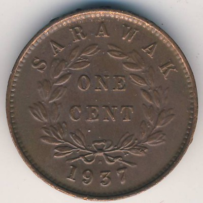 Саравак, 1 цент (1937 г.)