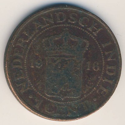 Нидерландская Индия, 1 цент (1916 г.)