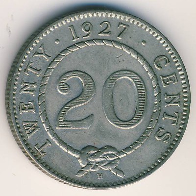 Sarawak, 20 cents, 1927
