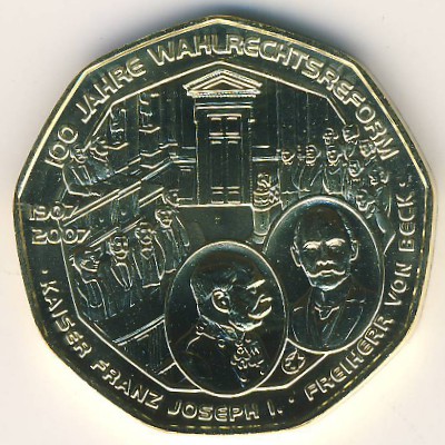 Австрия, 5 евро (2007 г.)