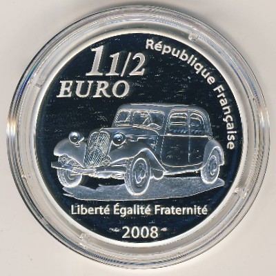 Франция, 1 1/2 евро (2008 г.)