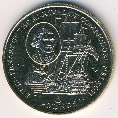 Гибралтар, 5 фунтов (1997 г.)