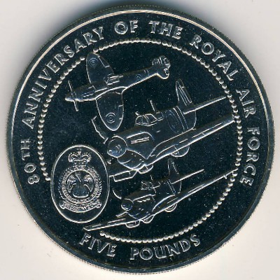 Гернси, 5 фунтов (1998 г.)