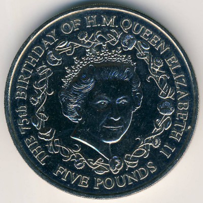 Гернси, 5 фунтов (2001 г.)