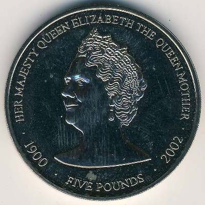 Гернси, 5 фунтов (2002 г.)