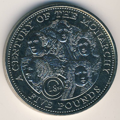 Гернси, 5 фунтов (2002 г.)
