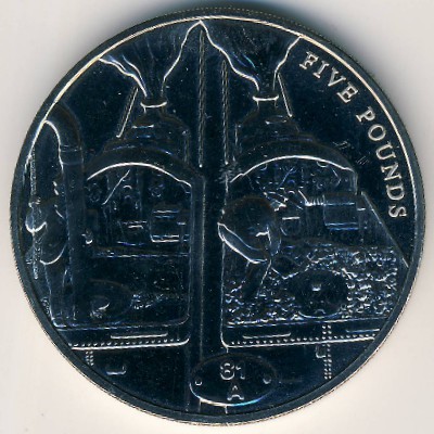 Гернси, 5 фунтов (2004 г.)