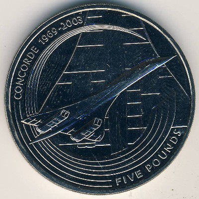 Олдерни, 5 фунтов (2003 г.)