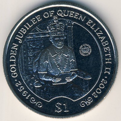 Виргинские острова, 1 доллар (2002 г.)