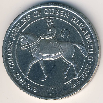 Виргинские острова, 1 доллар (2002 г.)
