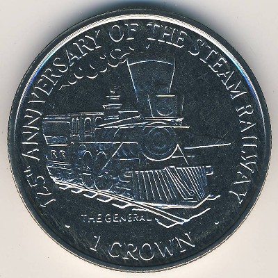 Остров Мэн, 1 крона (1998 г.)
