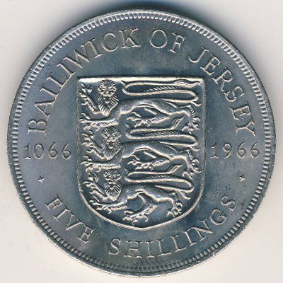 Джерси, 5 шиллингов (1966 г.)