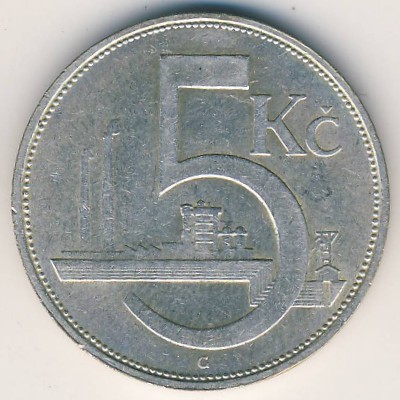 Чехословакия, 5 крон (1930 г.)