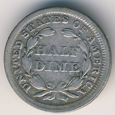 США, 1/2 дайма (1857 г.)