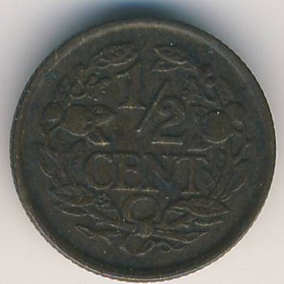 Нидерланды, 1/2 цента (1936 г.)