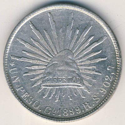 Mexico, 1 peso, 1898–1900