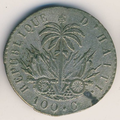 Гаити, 100 сентим (1829 г.)