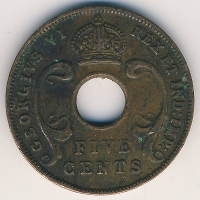 Восточная Африка, 5 центов (1942 г.)