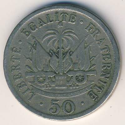 Гаити, 50 сентим (1908 г.)