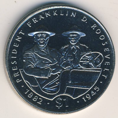 Либерия, 1 доллар (1995 г.)