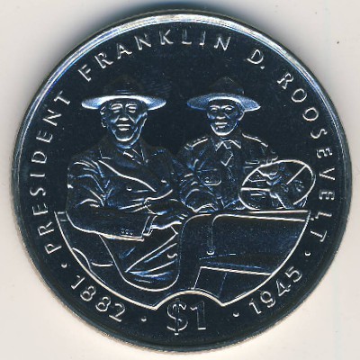Либерия, 1 доллар (1995 г.)