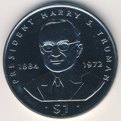 Либерия, 1 доллар (1995 г.)