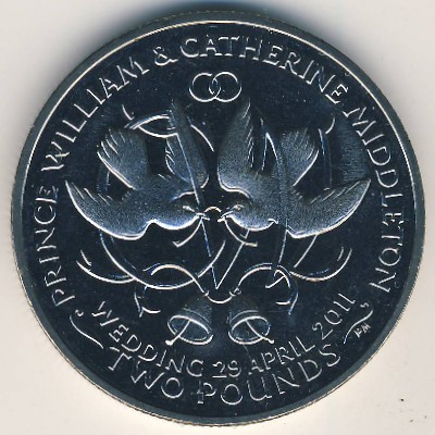 Ascension Island, 2 pounds, 2011
