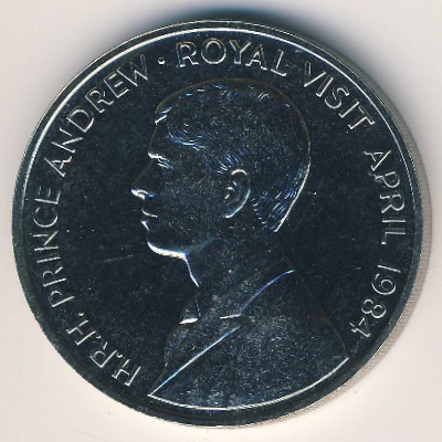 Остров Вознесения, 50 пенсов (1984 г.)