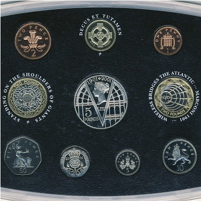 Великобритания, Набор монет (2001 г.)