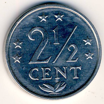 Антильские острова, 2 1/2 цента (1985 г.)