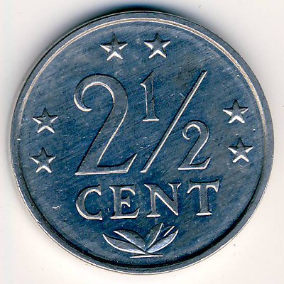 Антильские острова, 2 1/2 цента (1985 г.)