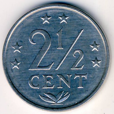Антильские острова, 2 1/2 цента (1985 г.)