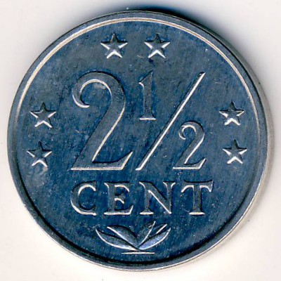 Антильские острова, 2 1/2 цента (1985 г.)