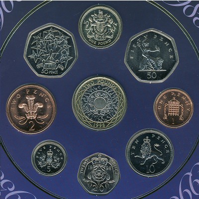 Великобритания, Набор монет (1998 г.)