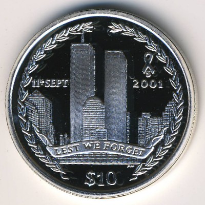 Виргинские острова, 10 долларов (2006 г.)